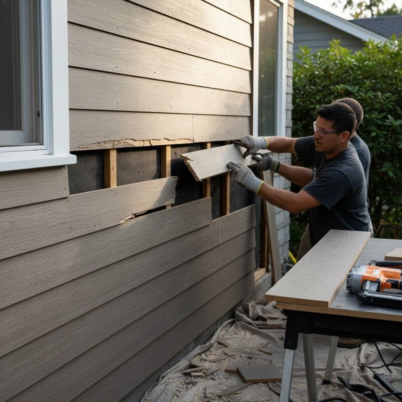Exterior Siding Repair detail